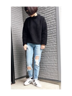 「murua」｜AKANEさん（レディース・161cm）の冬コーディネート