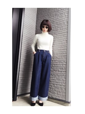 「murua」｜AKANEさん（レディース・161cm）の冬コーディネート