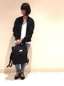 「murua」｜AKANEさん（レディース・161cm）の冬コーディネート