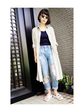 AKANEさん（レディース・161cm）の夏コーディネート