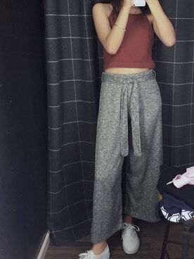 「PULL&BEAR（プルアンドベア）のアイテム（その他）」を使った、chowwunさん（レディース・157cm）の秋コーディネート