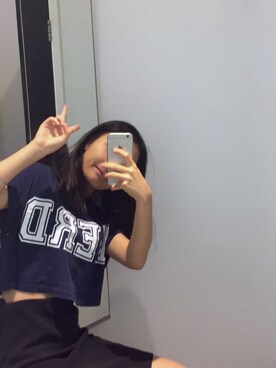 「ATMOSPHERE（アトモスフィア）のアイテム」を使った、chowwunさん（レディース・157cm）の秋コーディネート