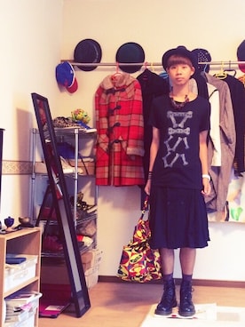 「CABANE de ZUCCa（カバンドズッカ）のアイテム（アクセサリー）」を使った、Honeyさん（メンズ・176cm）の秋コーディネート