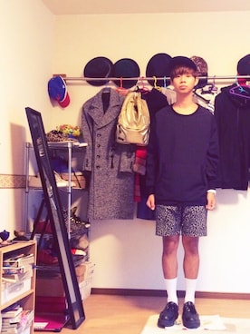 「GEORGE COX（ジョージコックス）のアイテム（シューズ）」を使った、Honeyさん（メンズ・176cm）の秋コーディネート