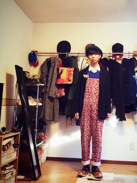 「mercibeaucoup,（メルシーボークー）のアイテム（シューズ）」を使った、Honeyさん（メンズ・176cm）の冬コーディネート