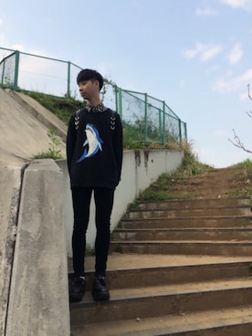 「GEORGE COX（ジョージコックス）のアイテム」を使った、Honeyさん（メンズ・176cm）の春コーディネート