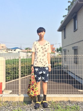 「HIRO（ヒロ）のアイテム（シューズ）」を使った、Honeyさん（メンズ・176cm）の夏コーディネート