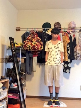 「HIRO（ヒロ）のアイテム（シューズ）」を使った、Honeyさん（メンズ・176cm）の夏コーディネート