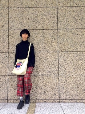 「grapevine by k3（グレープバインバイケースリー）のアイテム（トップス）」を使った、Honeyさん（メンズ・176cm）の秋コーディネート