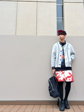 「MARC JACOBS（マークジェイコブス）のアイテム（バッグ）」を使った、Honeyさん（メンズ・176cm）の春コーディネート