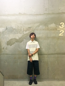 「MATOA（マトア）のアイテム」を使った、Honeyさん（メンズ・176cm）の秋コーディネート