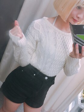 「Momo（Momo）のアイテム（トップス）」を使った、Girls Fashion Collectionさん（レディース・157cm）の秋コーディネート