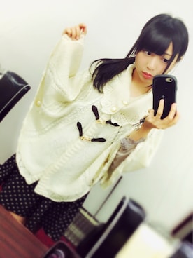 「axes femme（アクシーズファム）のアイテム（ポンチョ）」を使った、Girls Fashion Collectionさん（レディース・155cm）の秋コーディネート