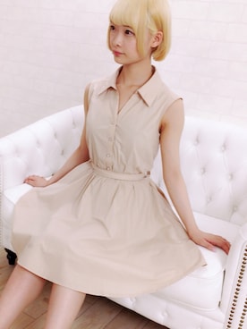 「one way（ワンウェイ）のアイテム（シャツワンピース）」を使った、Girls Fashion Collectionさん（レディース・157cm）の冬コーディネート