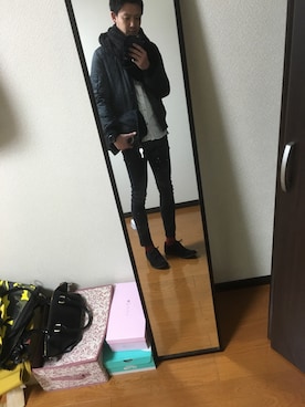 「SHIPS（シップス）のアイテム（ブルゾン）」を使った、takaさん（メンズ・178cm）の冬コーディネート