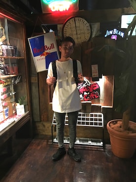 「ハラチ」｜「アイテム（バックパック/リュック）」を使った、Dob"Jabbawock"Shunさん（メンズ・170cm）の夏コーディネート