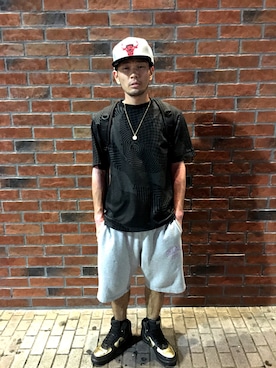 「Back Channel（バックチャンネル）のアイテム（アクセサリー）」を使った、Dob"Jabbawock"Shunさん（メンズ・170cm）の夏コーディネート