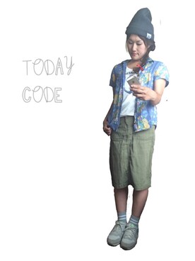 「夏でもニット帽」｜yukimamさん（レディース・157cm）の夏コーディネート