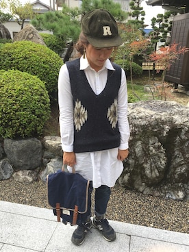 「アイテム（シャツワンピース）」を使った、yukimamさん（レディース・157cm・20代）の秋コーディネート