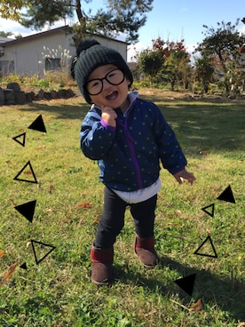 「アイテム（ナイロンジャケット）」を使った、Yuuさん（キッズ・90cm）の秋コーディネート