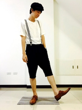 「アイテム（ブーティ）」を使った、JasonWongさん（メンズ・178cm・20代）の夏コーディネート