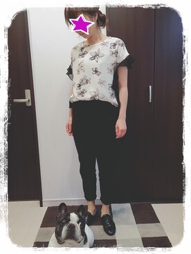 「passage mignon/flaneur（パサージュミニョンフラヌール）のアイテム（レインシューズ）」を使った、norinoriさん（レディース・156cm）の夏コーディネート