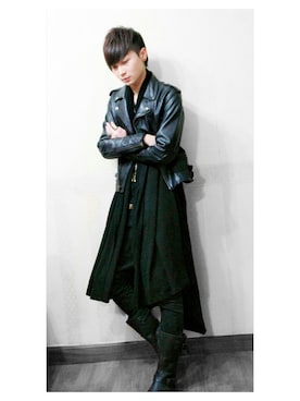 「BIGBLACKMARIA（ビックブラックマリア）のアイテム」を使った、Anthony.Kさん（メンズ・178cm）の冬コーディネート