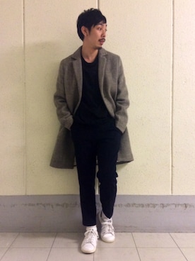 「ALLEGE（アレッジ）のアイテム」を使った、kudotakeruさん（メンズ・174cm）の秋コーディネート