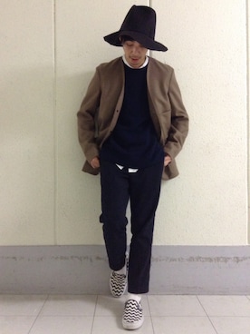 「LEMAIRE（ルメール）のアイテム（ジャケット/アウター）」を使った、kudotakeruさん（メンズ・174cm）の秋コーディネート