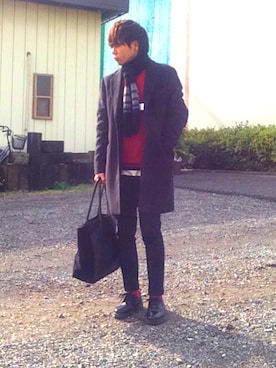 「VISARUNO（ビサルノ）のアイテム」を使った、Hi-deさん（メンズ・166cm）の秋コーディネート