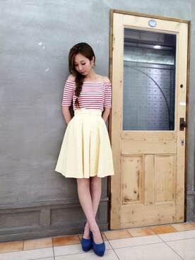 yukiko yamazakiさん（レディース・162cm）の夏コーディネート