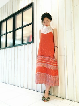 yukiko yamazakiさん（レディース・162cm）の夏コーディネート