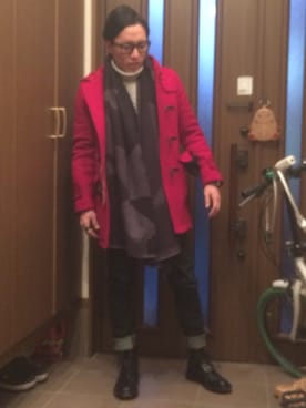「トリッカーズ」｜「アイテム（ダッフルコート）」を使った、 soushiさん（メンズ・170cm）の冬コーディネート