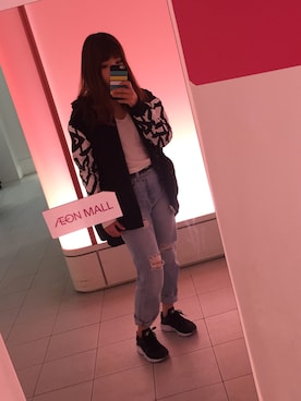 「ハラチ」｜「アイテム（ナイロンジャケット）」を使った、maiman24さん（レディース・152cm）の冬コーディネート