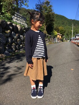Ri♡Asmさん（キッズ・110cm）の秋コーディネート