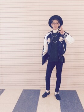 「WEGO（ウィゴー）のアイテム（その他シューズ）」を使った、aさん（メンズ・179cm）の冬コーディネート