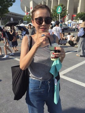 akaneさん（レディース・158cm）の夏コーディネート