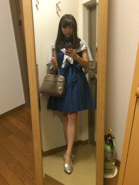 「Soareak（ソアリーク）のアイテム（シャツワンピース）」を使った、ゆりさん（レディース・160cm）の秋コーディネート