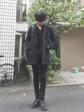 「LAD MUSICIAN（ラッドミュージシャン）のアイテム（その他アウター）」を使った、KNCさん（メンズ・176cm）の秋コーディネート