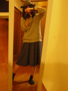 「カメラ女子」｜「アイテム（レッグウェア）」を使った、ayanosukeさん（レディース・161cm）の冬コーディネート