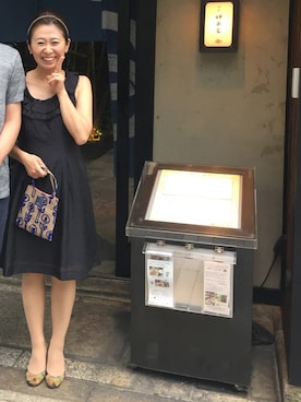 「SLANT WISE（スラントワイズ）のアイテム」を使った、ぱこかさん（レディース・153cm）の夏コーディネート