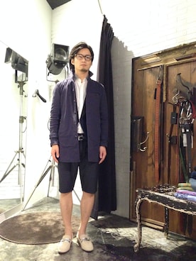 「HALB（ハルプ）のアイテム（トップス）」を使った、hiroaki-iwahoriさん（メンズ・173cm）の春コーディネート