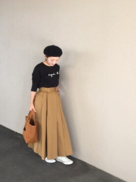 「ベレー帽推奨委員会」｜mizさん（レディース・148cm）の秋コーディネート