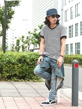 「チチカカ」｜KIMI氏さん（メンズ・173cm）の夏コーディネート
