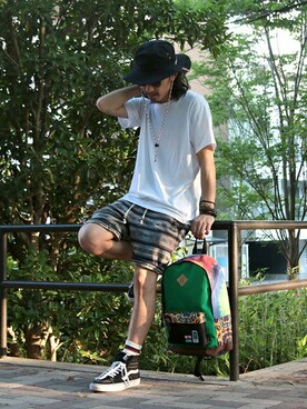 「チチカカ」｜KIMI氏さん（メンズ・173cm）の夏コーディネート