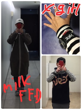 「MILKFED.（ミルクフェド）のアイテム（その他アウター）」を使った、Toshiaki Nakamuraさん（メンズ・160cm）の秋コーディネート