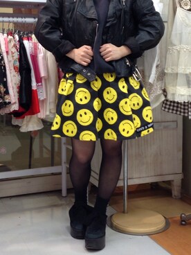 「BellyButton（ベリーボタン）のtokyobopper / リボン（その他シューズ、ブラック系）」を使った、riさん（レディース・152cm）の春コーディネート