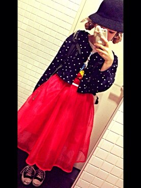 「CONVERSE（コンバース）のコンバースジャックパーセル（スニーカー、ブラック系）」を使った、riさん（レディース・152cm）の夏コーディネート