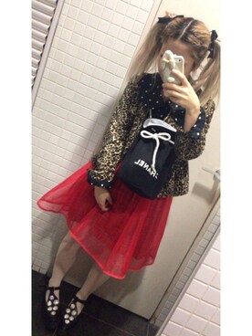 「UNBILICAL（エンブレム）のアイテム（ドレスシューズ、ブラック系）」を使った、riさん（レディース・152cm）の冬コーディネート