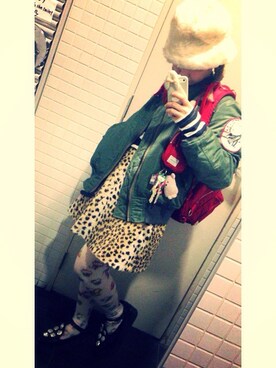 「UNBILICAL（エンブレム）のアイテム」を使った、riさん（レディース・152cm）の春コーディネート